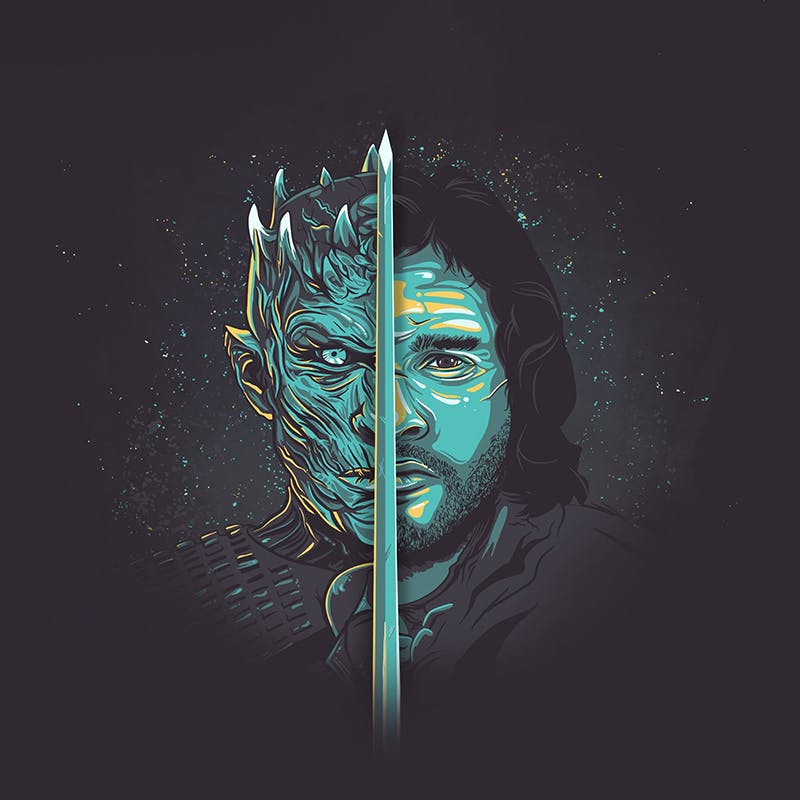 Jon Snow Didn't kill the Night King created by Ian Steele